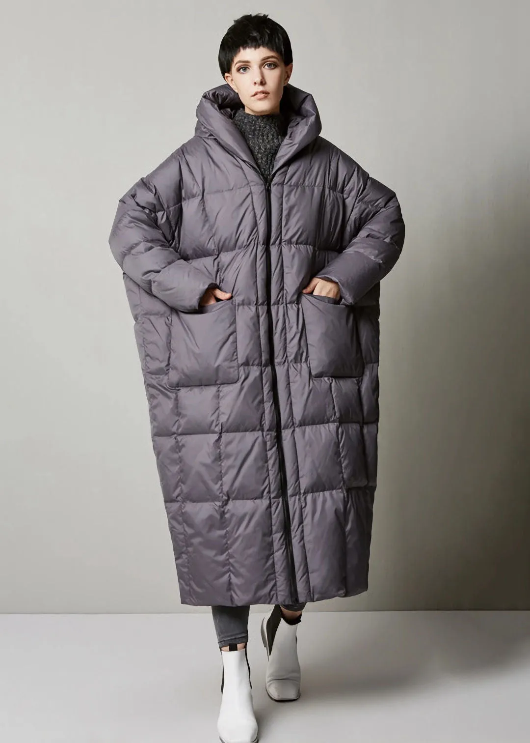 Oversized Hooded Long Down Puffer Coat