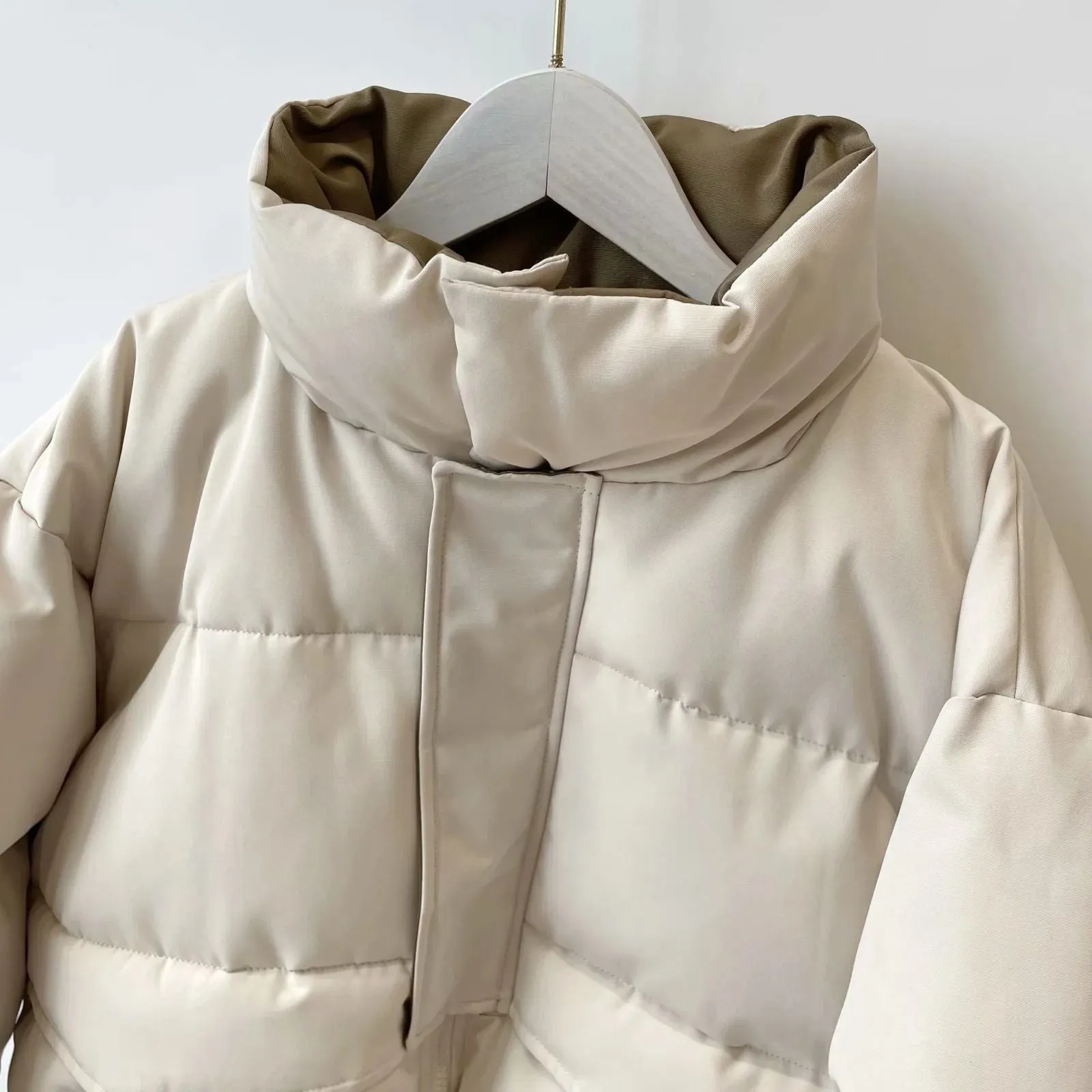 Oversized Quilted Winter Puffer Thick Warm Padded Puff Parka Jacket