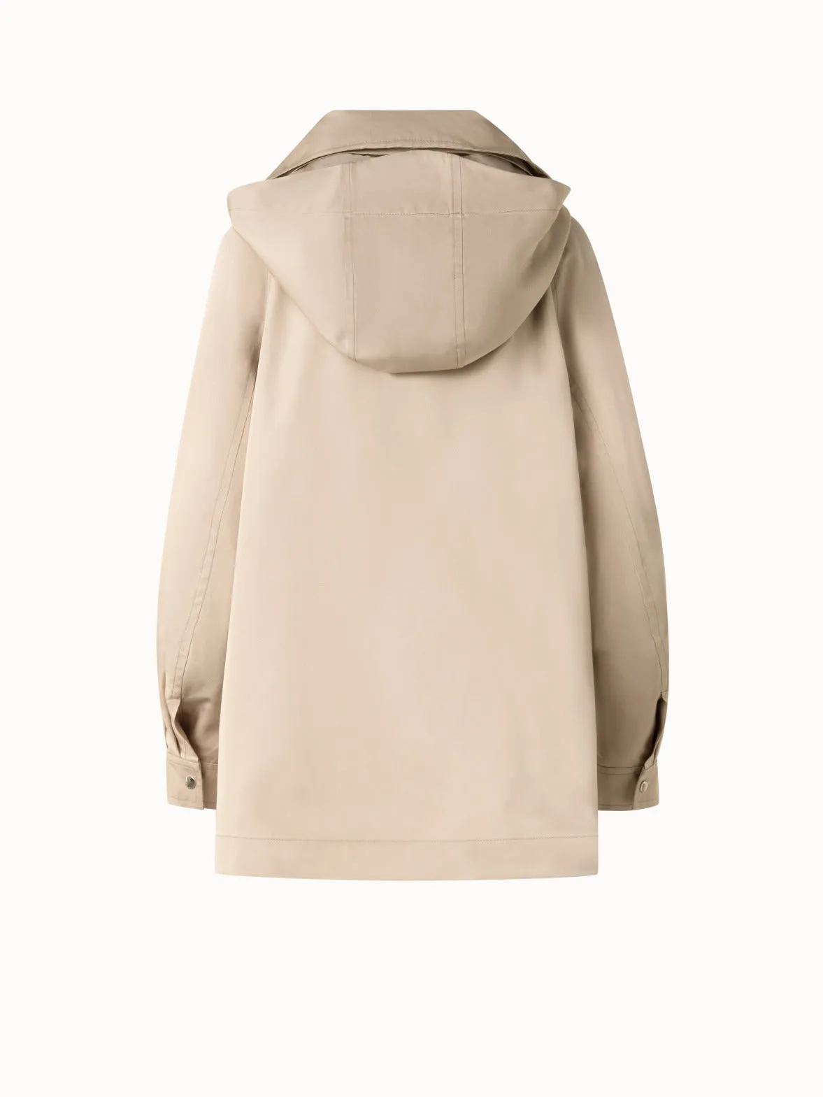 Oversized Water-Resistant Silk Parka