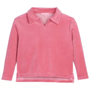 Polo Pullover - Rose Velour