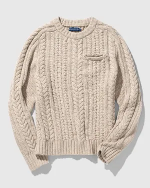 Recycled Wool Cable Knit Sweater by United By Blue