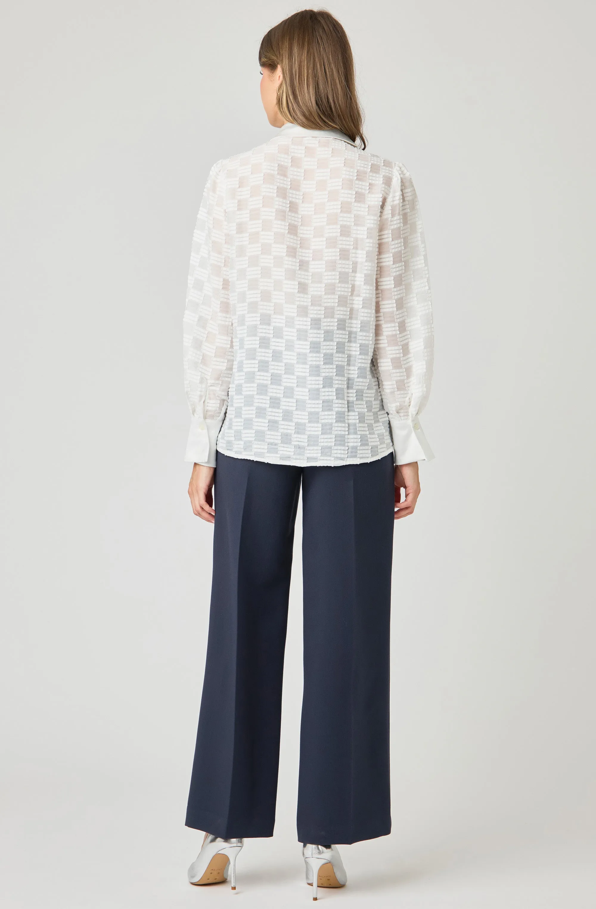 Semi-Opaque Textured Blouse