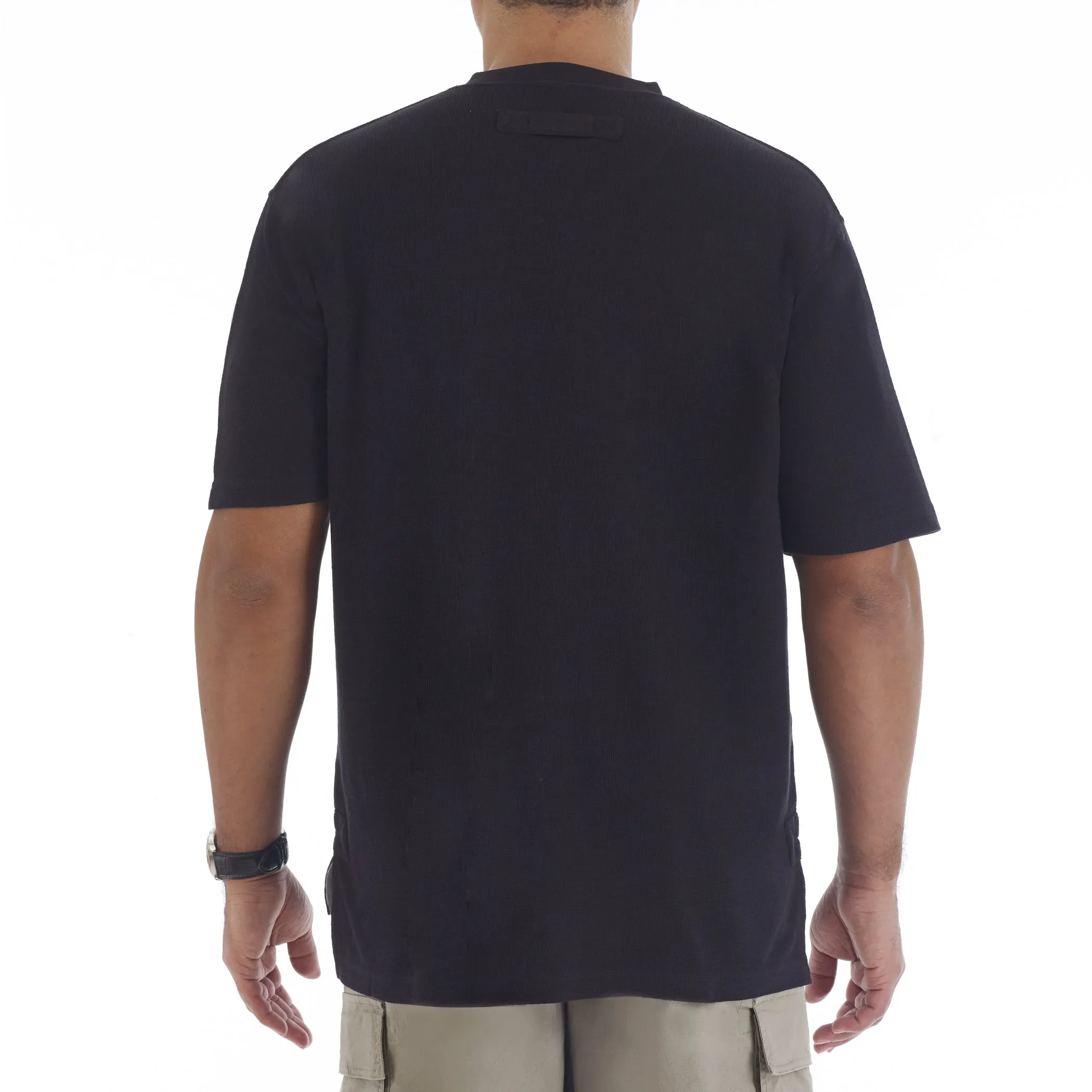 SHORT SLEEVE MINI-THERMAL HENLEY