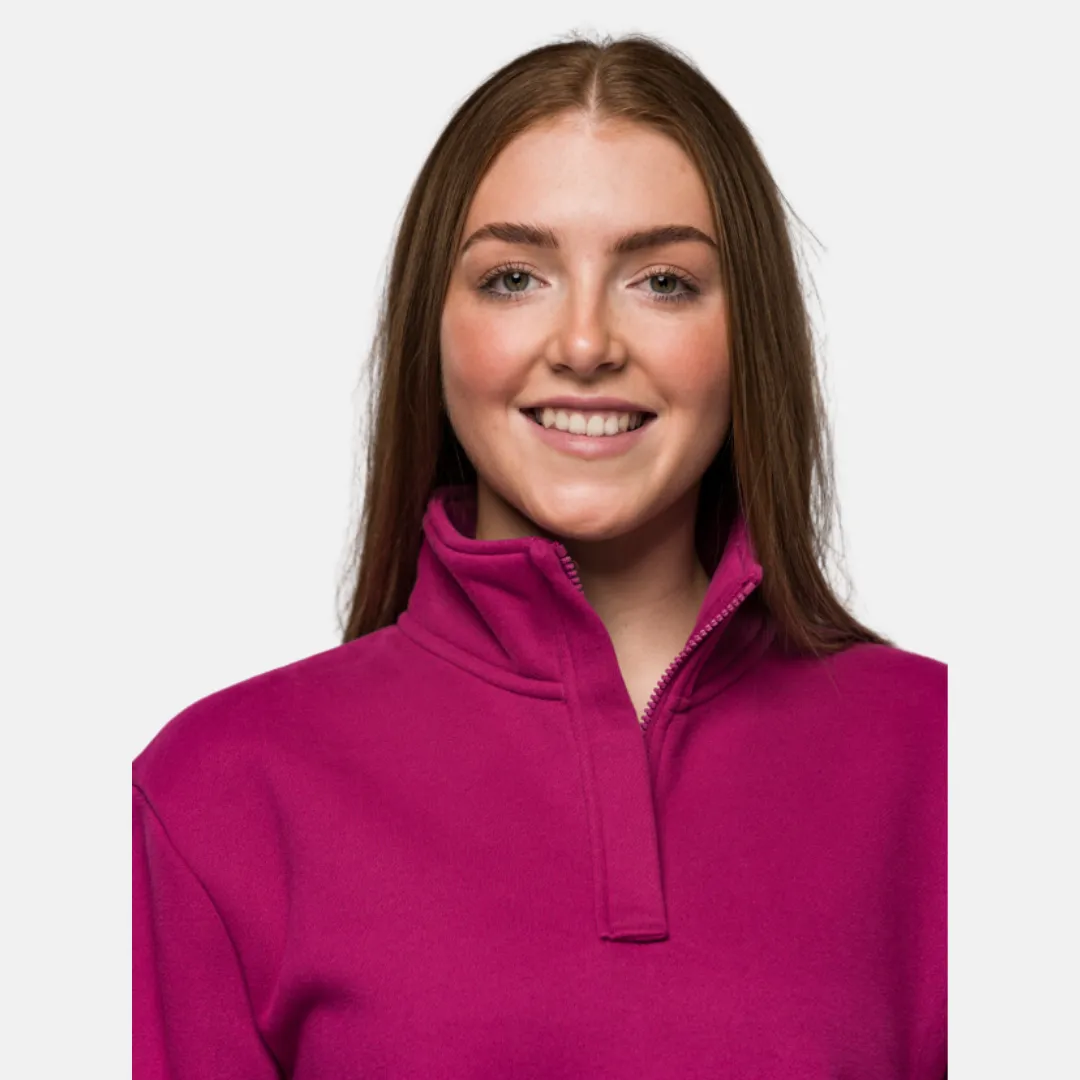 Signature Half-Zip Jumper - Magenta