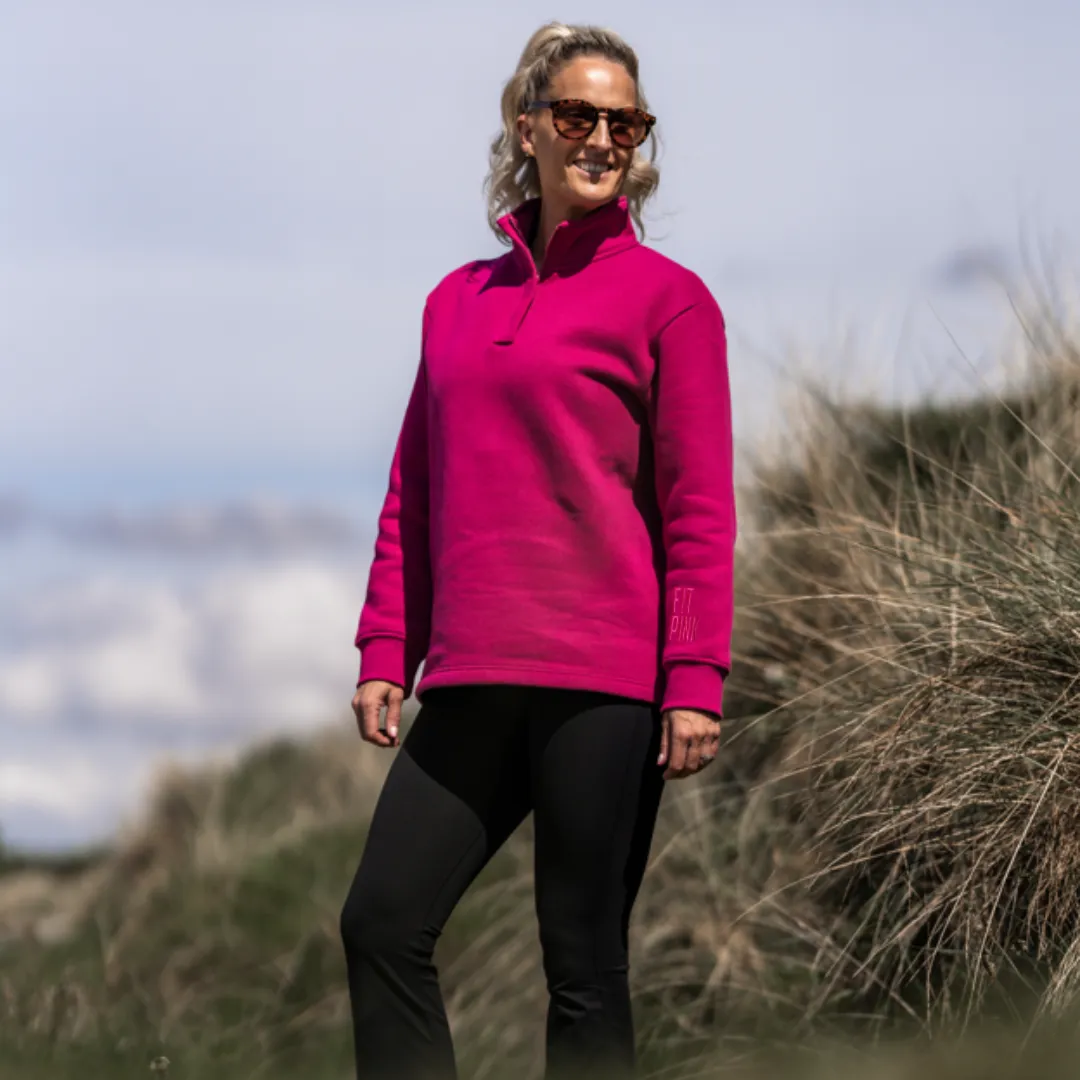 Signature Half-Zip Jumper - Magenta