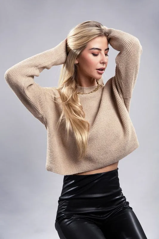 Sophisticated Warmth Mock Neck Pullover Sweater