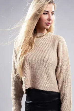 Sophisticated Warmth Mock Neck Pullover Sweater