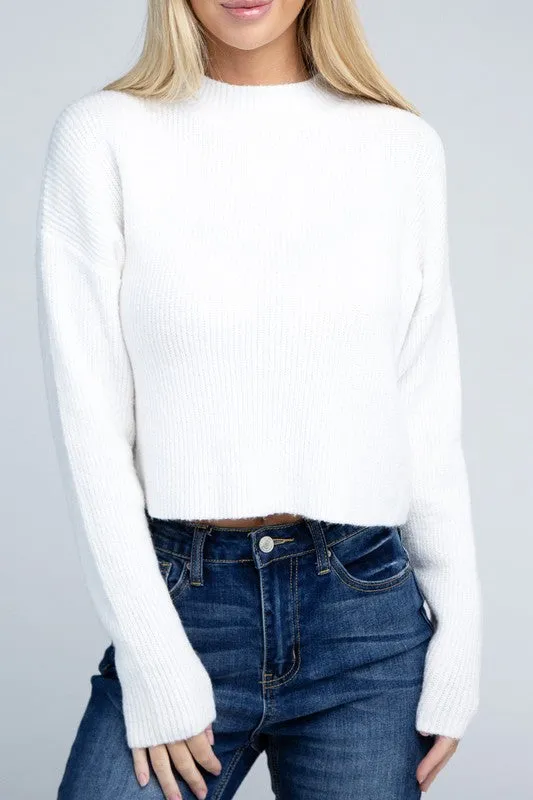 Sophisticated Warmth Mock Neck Pullover Sweater