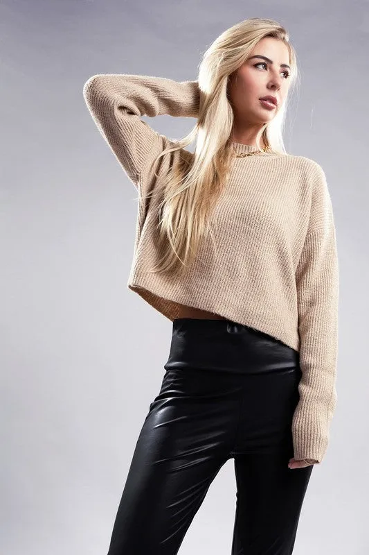 Sophisticated Warmth Mock Neck Pullover Sweater