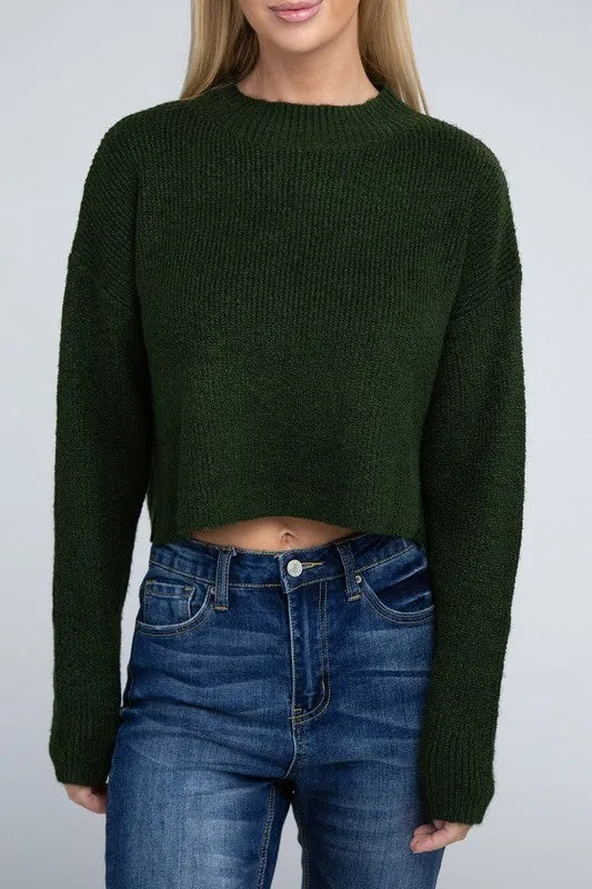 Sophisticated Warmth Mock Neck Pullover Sweater