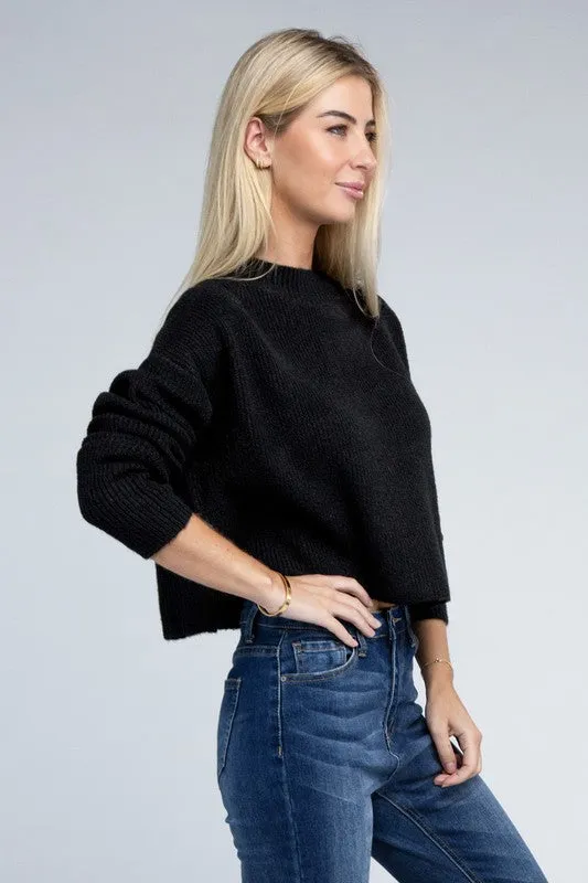 Sophisticated Warmth Mock Neck Pullover Sweater