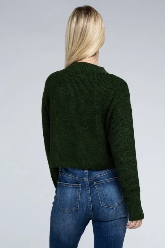 Sophisticated Warmth Mock Neck Pullover Sweater