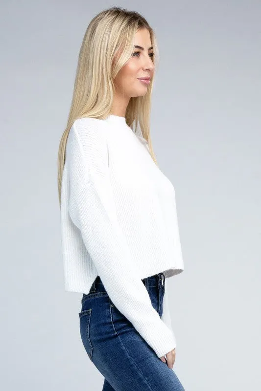 Sophisticated Warmth Mock Neck Pullover Sweater