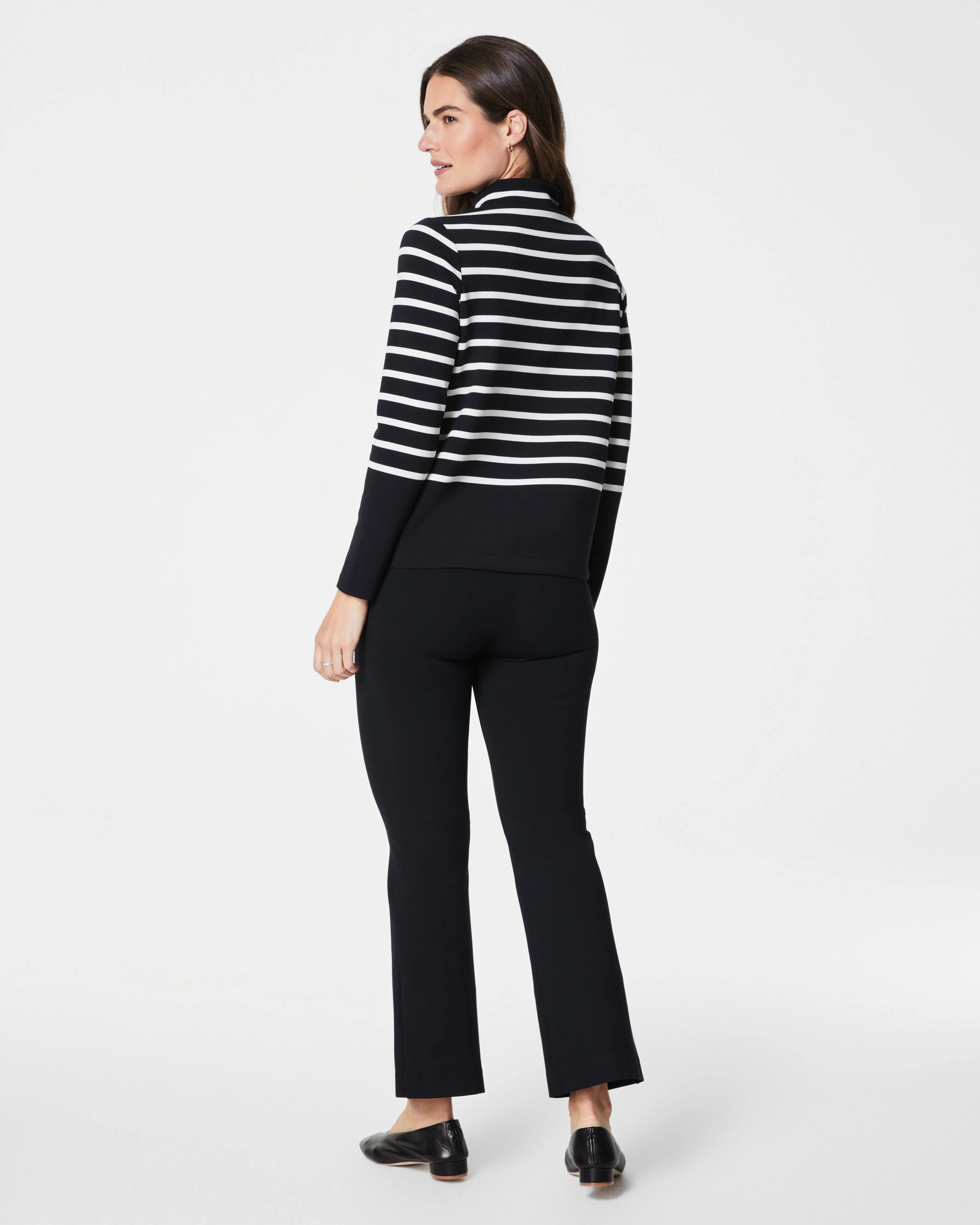 SPANX® AirEssentials Mock Neck Striped Top