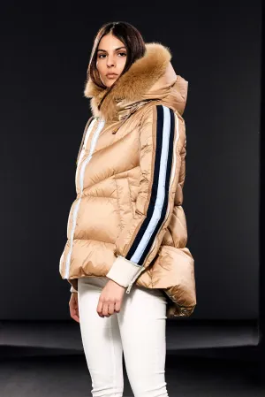 Striped Quilted Puffer