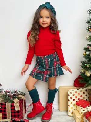 Trendsetter Plaid Skort Set