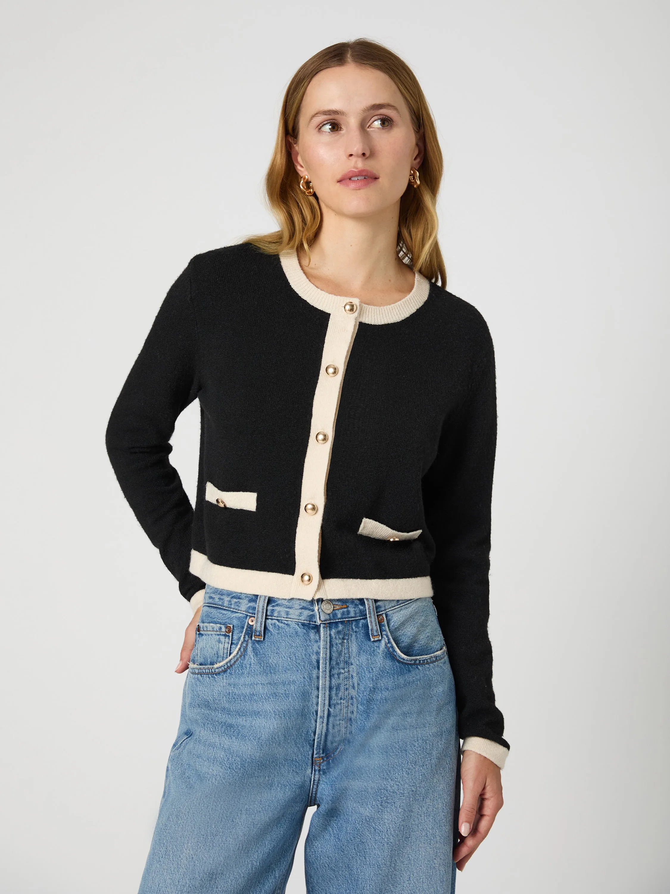 Vhari Contrast Cardigan