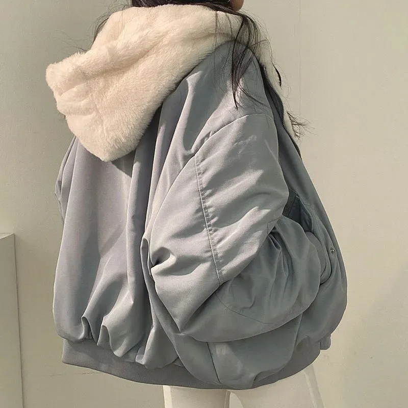 Warm Reversible Parka With Pockets