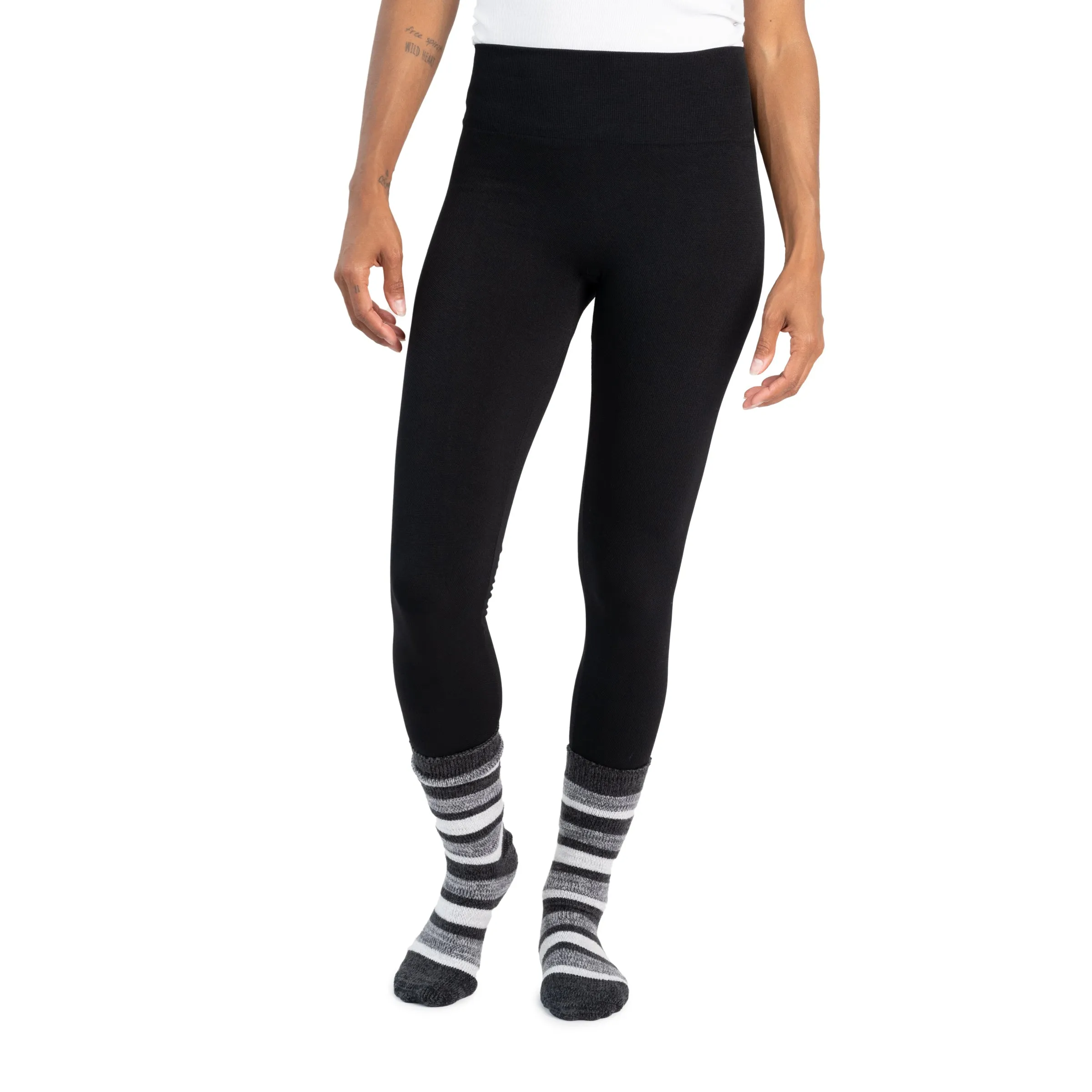 Women's Fleece Lined Legging and Sock Set