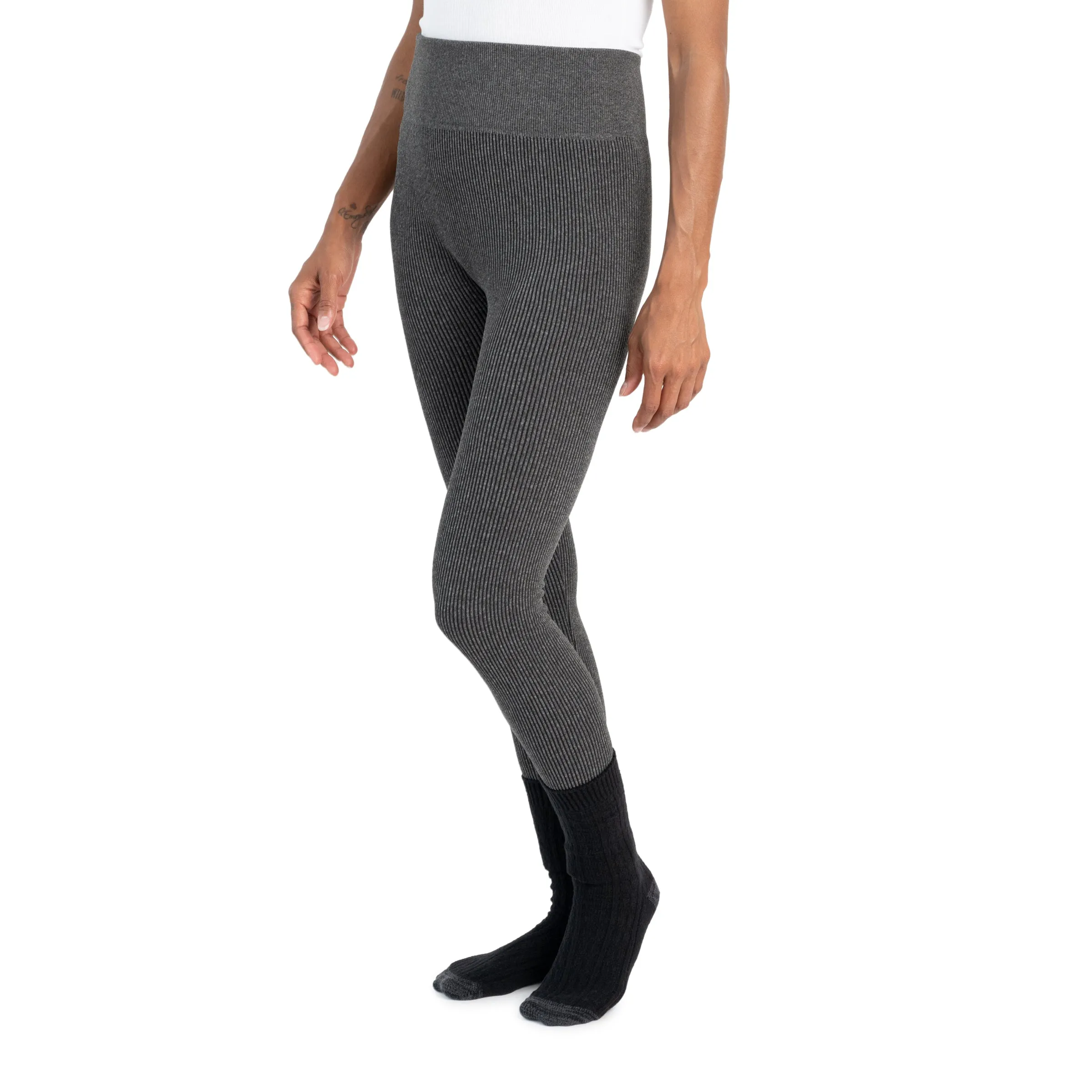 Women's Fleece Lined Legging and Sock Set