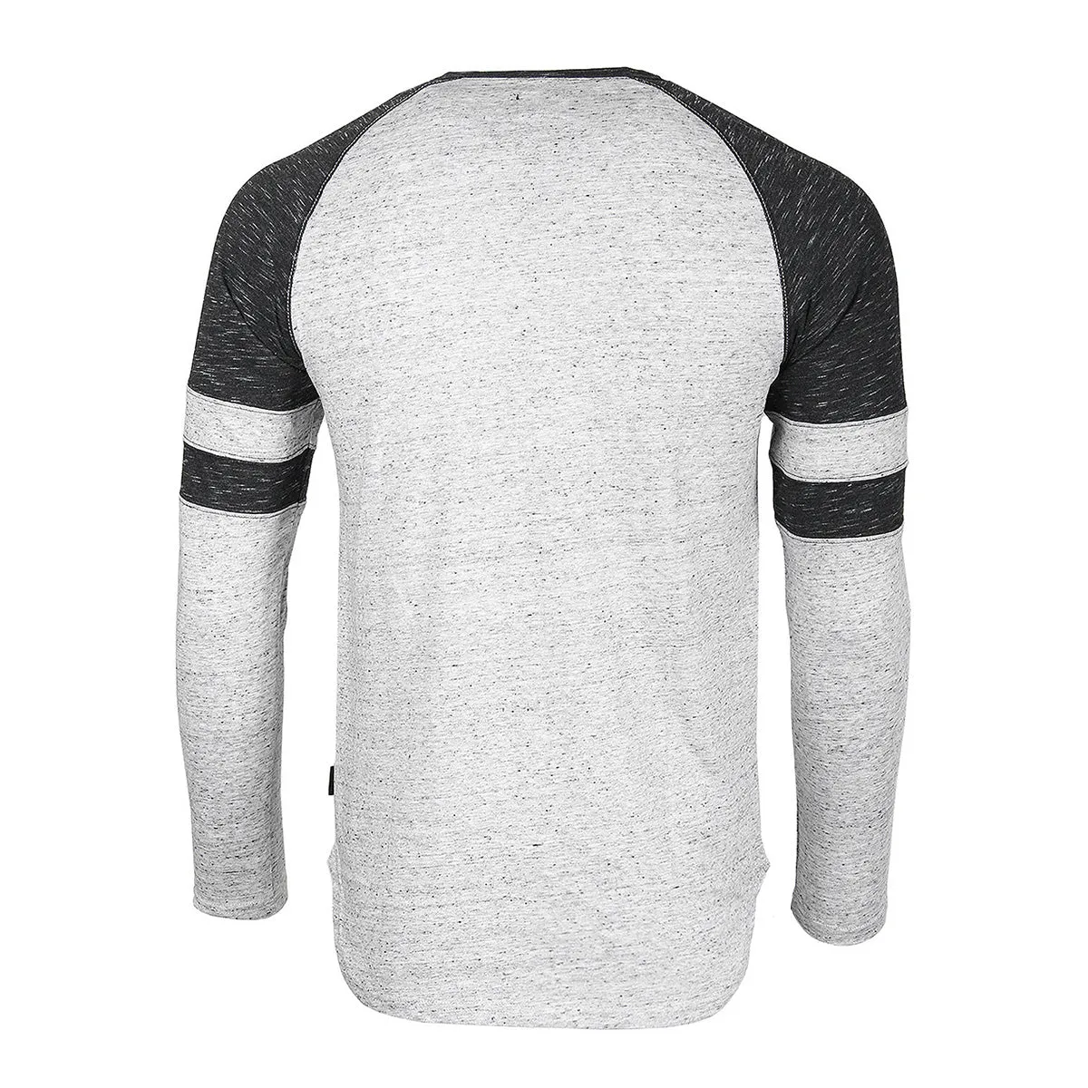 ZIMEGO Men’s Long Sleeve Athletic Contrast Stripes Arm Raglan Henley - ZGLS146